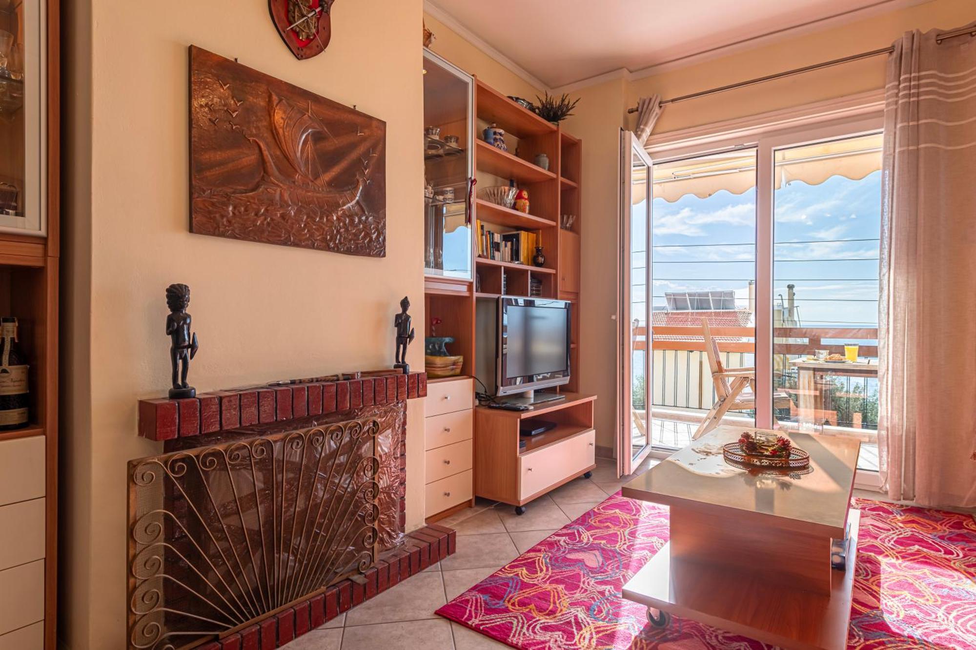 Sea View Apartment 100M From The Beach Saronida Εξωτερικό φωτογραφία